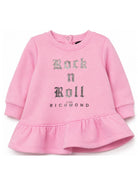 Abito per neonata John Richmond Kids rosa con dettaglio con volant RIA26100VE PINK BEGONIA JOHN RICHMOND KIDS 