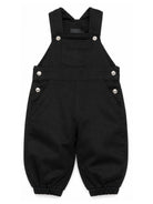 Salopette per neonato John Richmond Kids nera con scollo quadrato RIA26117SA BLACK JOHN RICHMOND KIDS 