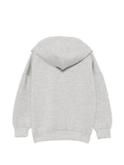 Felpa per bambino Just Cavalli Kids grigia con logo stampato sul davanti JBA26003FE GREY MELANGE JUST CAVALLI KIDS 