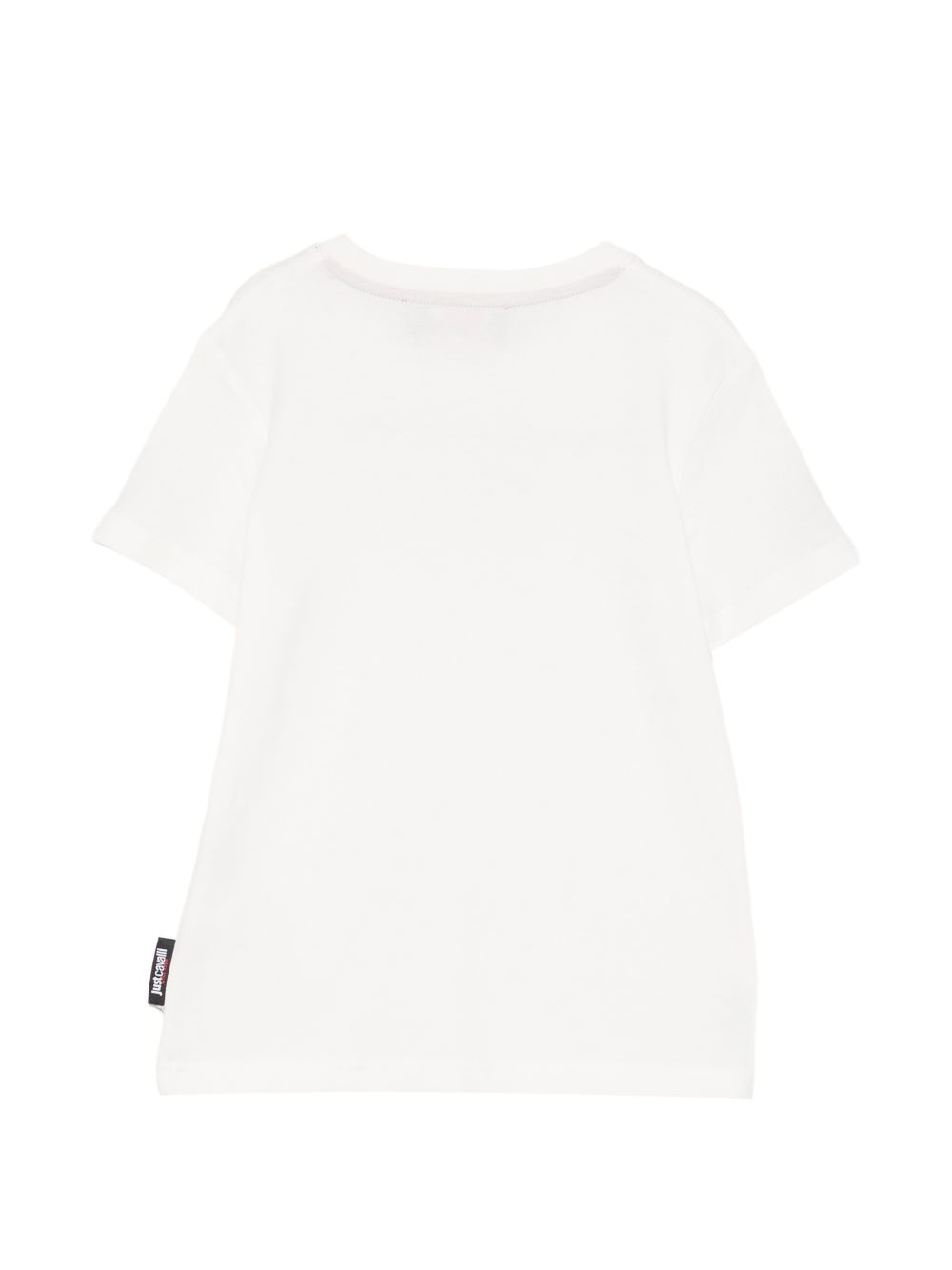 T-shirt per bambino Just Cavalli Kids bianca con logo sul davanti JBA26005TS MARSHMALLOW JUST CAVALLI KIDS 