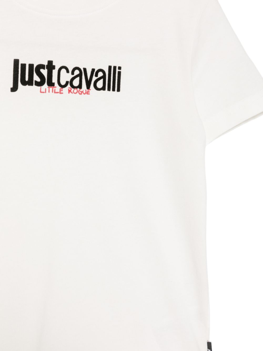 T-shirt per bambino Just Cavalli Kids bianca con logo sul davanti JBA26005TS MARSHMALLOW JUST CAVALLI KIDS 