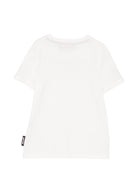 T-shirt per bambino Just Cavalli Kids bianca con logo sul davanti JBA26005TS MARSHMALLOW JUST CAVALLI KIDS 