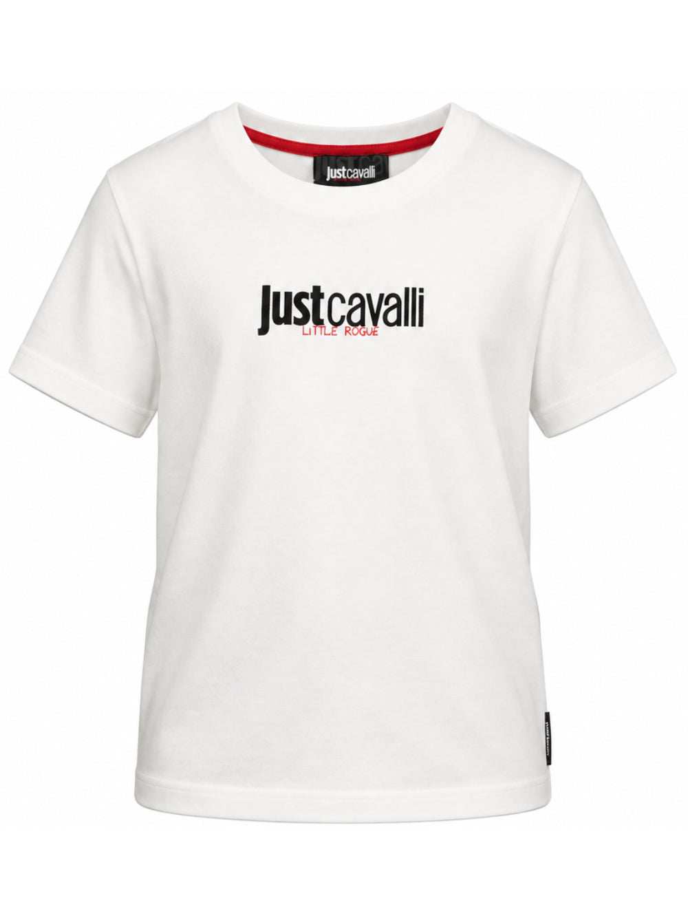 T-shirt per bambino Just Cavalli Kids bianca con logo sul davanti JBA26005TS MARSHMALLOW JUST CAVALLI KIDS 