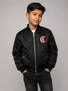 Bomber per bambino Just Cavalli Kids nero con applicazione JBA26016GB BLACK JUST CAVALLI KIDS 