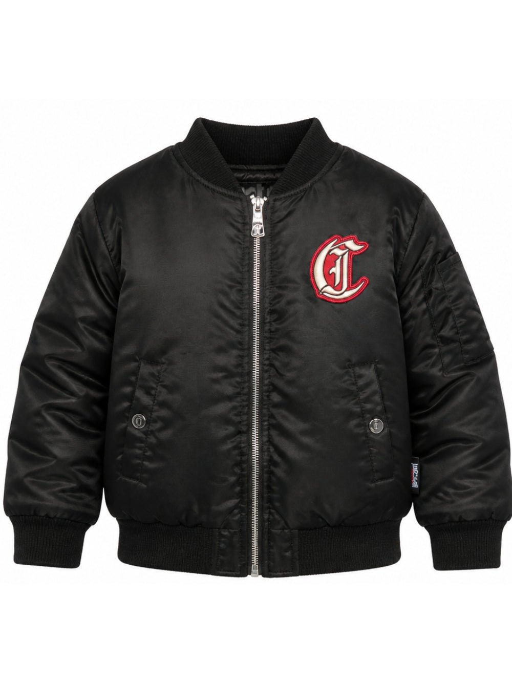 Bomber per bambino Just Cavalli Kids nero con applicazione JBA26016GB BLACK JUST CAVALLI KIDS 