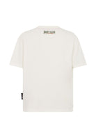 T-shirt per bambino Just Cavalli Kids bianca con applicazioni JBA26042TS MARSHMALLOW JUST CAVALLI KIDS 