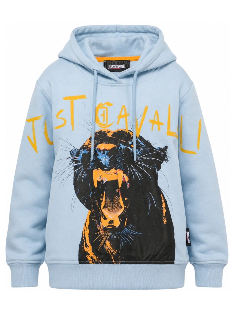 Felpa per bambino Just Cavalli Kids azzurra con stampa pantera sul davanti JBA26093FE BLUE BELL JUST CAVALLI KIDS 
