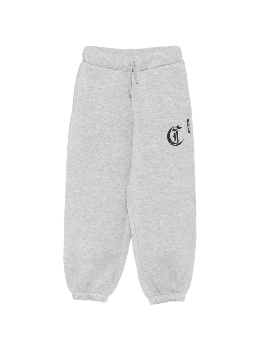 Pantatuta per bambino Just Cavalli Kids grigia con stampa logo JBA26162PA GREY MELANGE JUST CAVALLI KIDS 