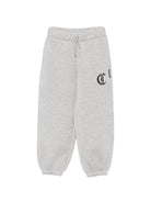 Pantatuta per bambino Just Cavalli Kids grigia con stampa logo JBA26162PA GREY MELANGE JUST CAVALLI KIDS 