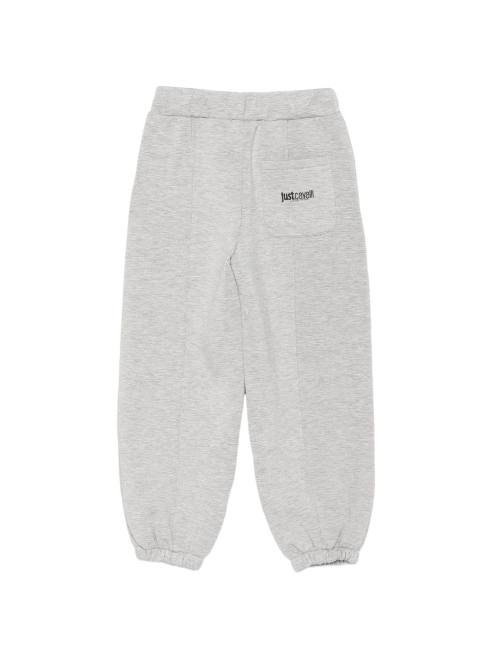 Pantatuta per bambino Just Cavalli Kids grigia con stampa logo JBA26162PA GREY MELANGE JUST CAVALLI KIDS 