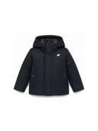 Giubbino P. Jacko Twill Marmotta per bambino K Way Kids blu con logo applicato K1128FW AL9 K-WAY KIDS 