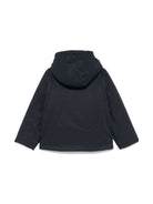 Giubbino P. Jacko Twill Marmotta per bambino K Way Kids blu con logo applicato K1128FW AL9 K-WAY KIDS 