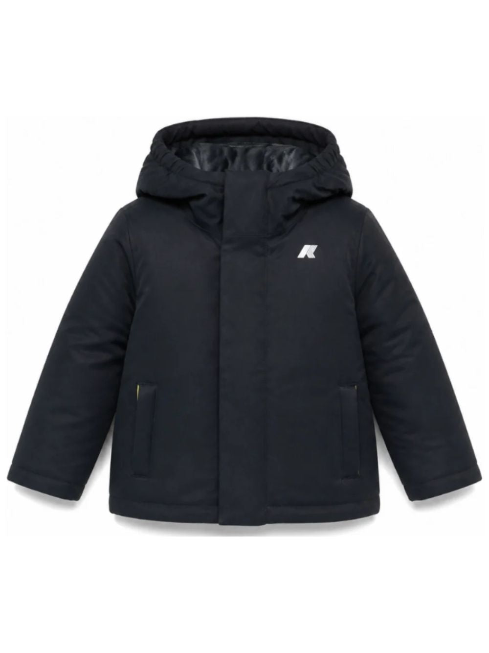 Giubbino P. Jacko Twill Marmotta per bambino K Way Kids blu con logo applicato K1128FW AL9 K-WAY KIDS 
