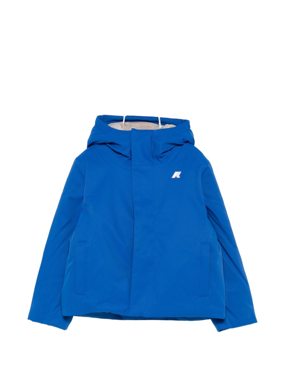 Giubbino P. Jacko Twill Marmotta per bambino K Way Kids blu con logo applicato K1128FW DC0 K-WAY KIDS 