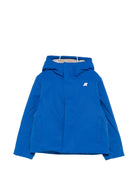 Giubbino P. Jacko Twill Marmotta per bambino K Way Kids blu con logo applicato K1128FW DC0 K-WAY KIDS 