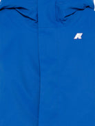 Giubbino P. Jacko Twill Marmotta per bambino K Way Kids blu con logo applicato K1128FW DC0 K-WAY KIDS 