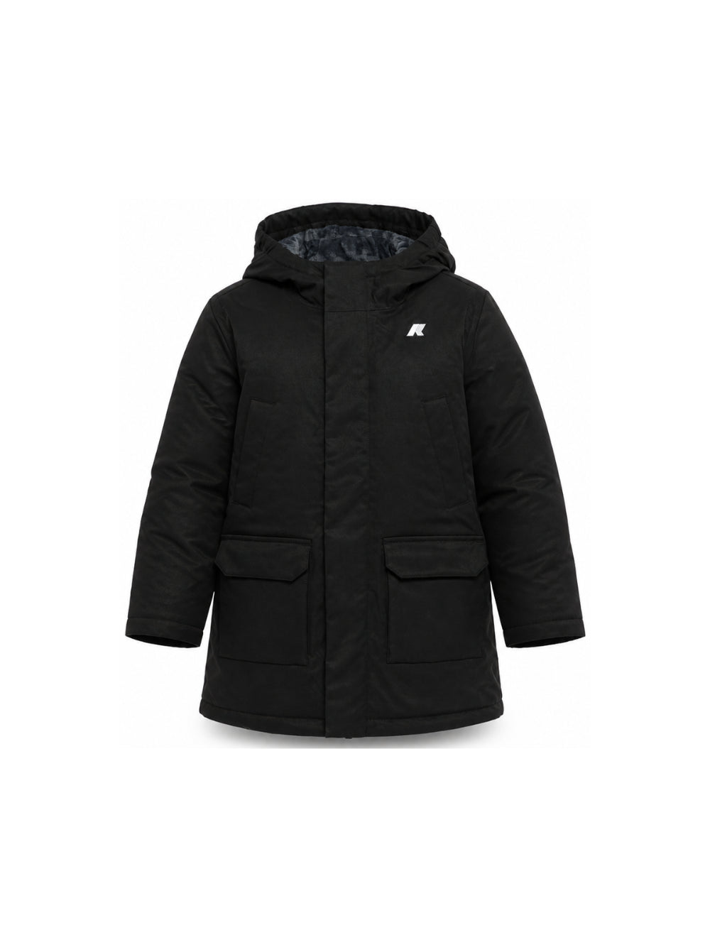 Giubbino P. Jacko Marmotta per bambino K Way Kids nero con due tasche applicate K1128HW AL8 K-WAY KIDS 