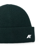 Berretto per bambino K-Way Kids verde scuro con patch con logo K31358W 228 K-WAY KIDS 