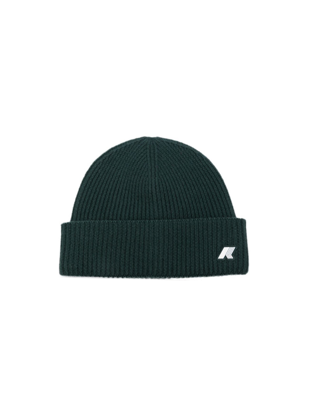 Berretto per bambino K-Way Kids verde scuro con patch con logo K31358W 228 K-WAY KIDS 
