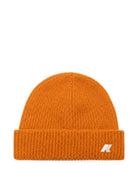 Berretto per bambino K-Way Kids arancione a coste con patch logo K31358W M30 K-WAY KIDS 