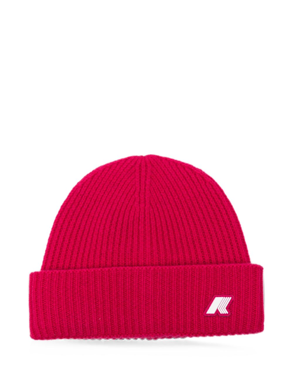 Berretto per bambina K-Way Kids fucsia con toppa con logo K31358W X6R K-WAY KIDS 