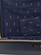 Trolley Eudoxie K-WAY blu con logo stampato all-over K4125ZW K89 K-WAY KIDS 