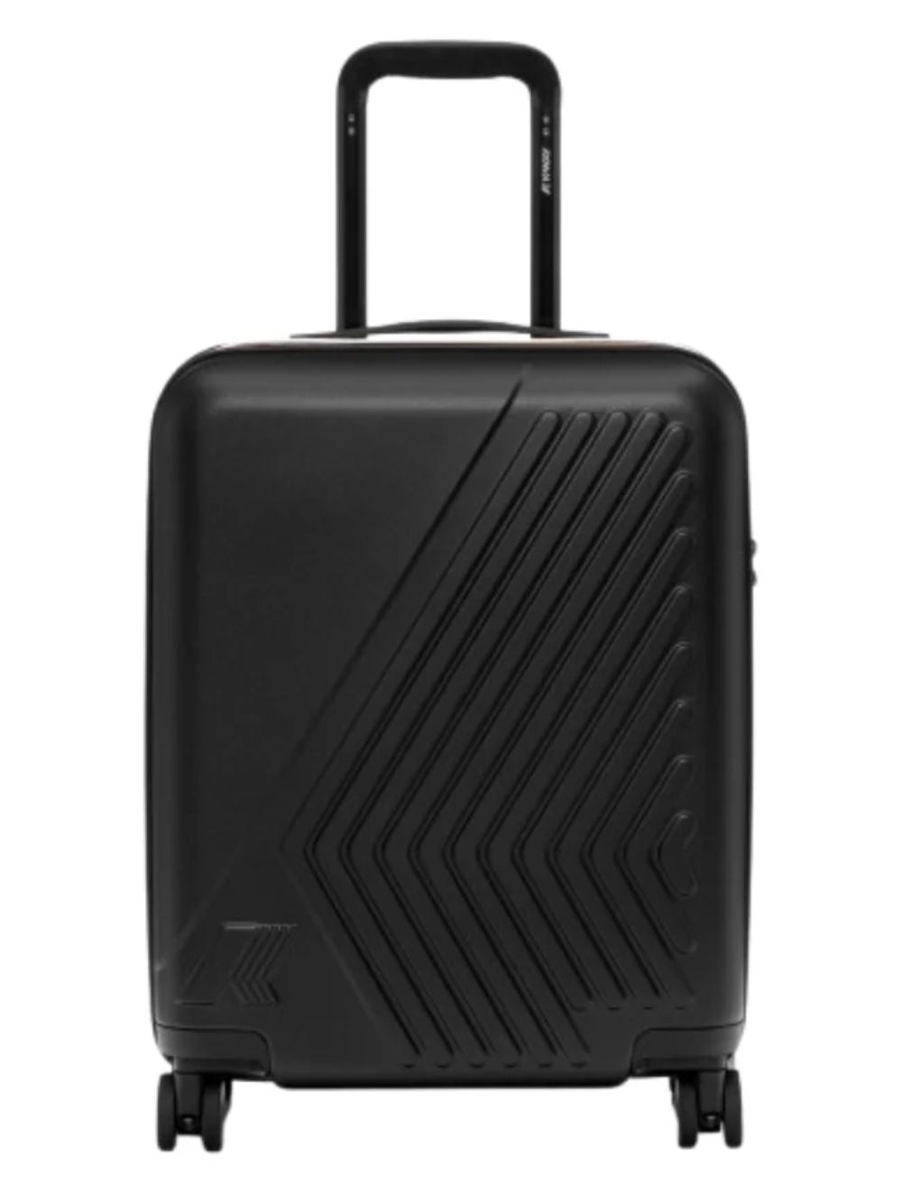 Trolley Eudoxie K-WAY  nero con logo stampato all-over K4125ZW USY K-WAY KIDS 