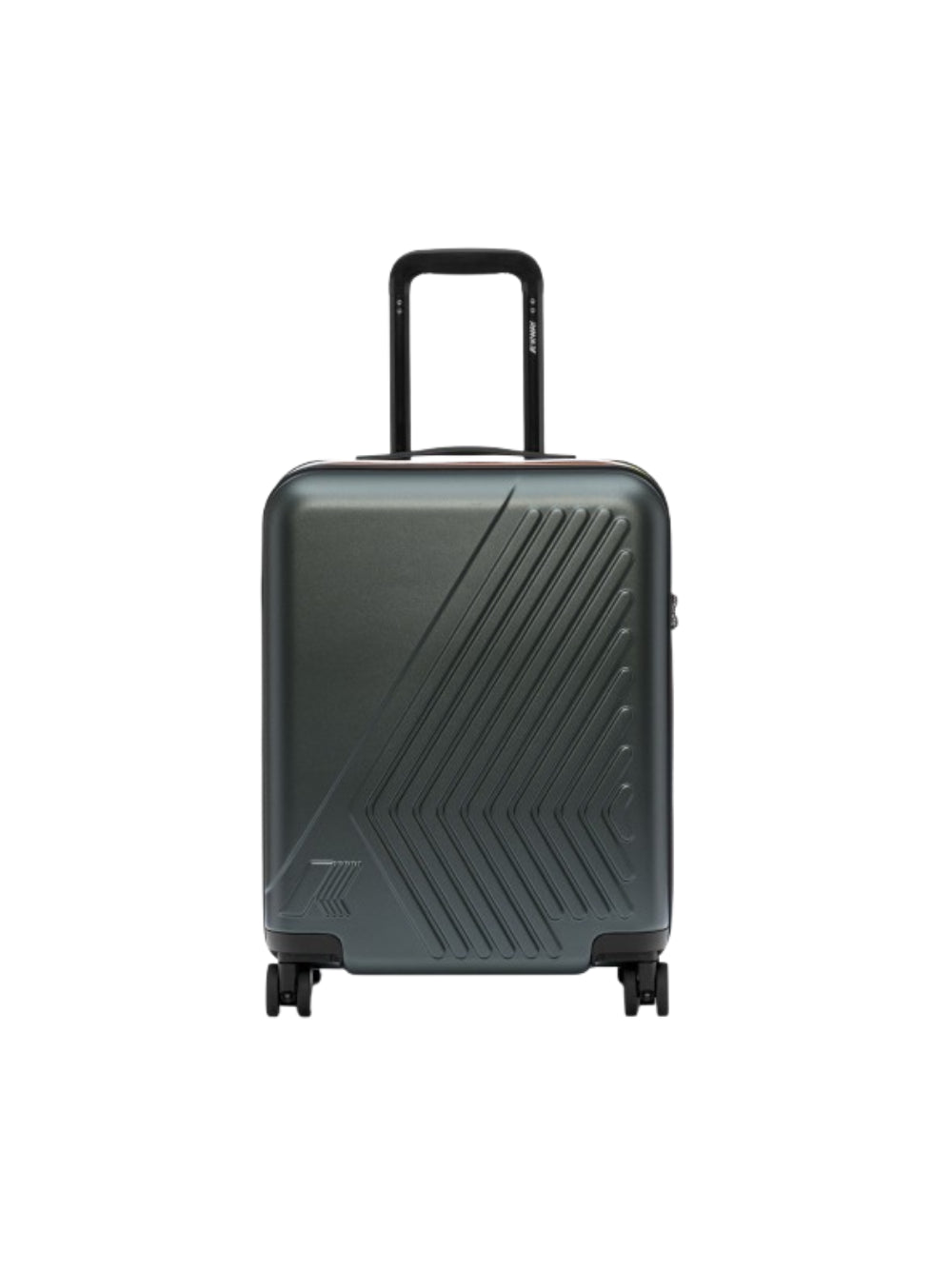 Trolley Eudoxie K-WAY verde con monogramma K-Way in rilievo tono su tono K4125ZW WMR K-WAY KIDS 