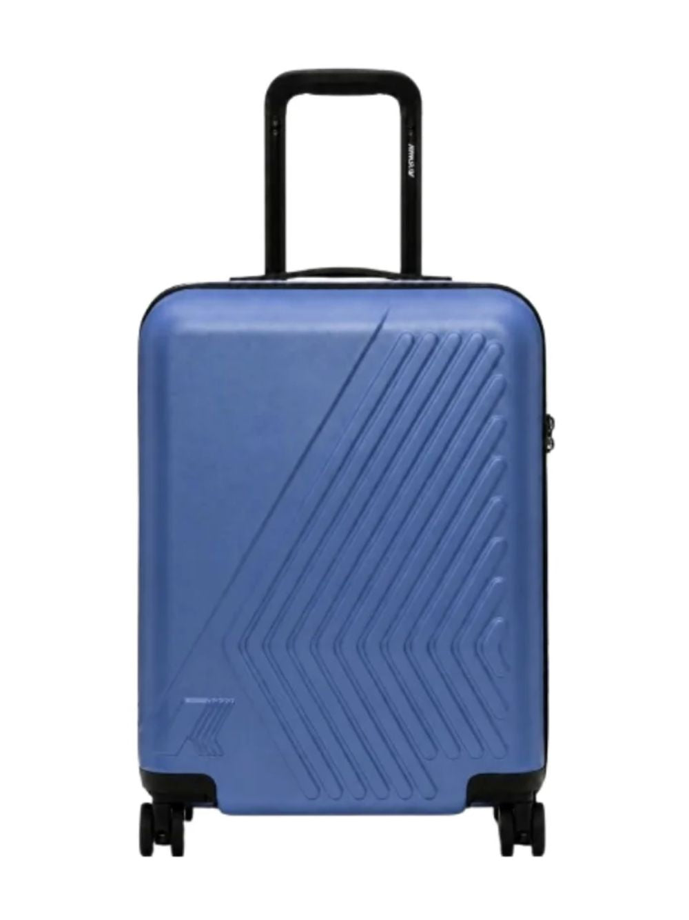 Trolley Eudoxie K-WAY blu con monogramma K-Way in rilievo tono su tono K4125ZW XVJ K-WAY KIDS 