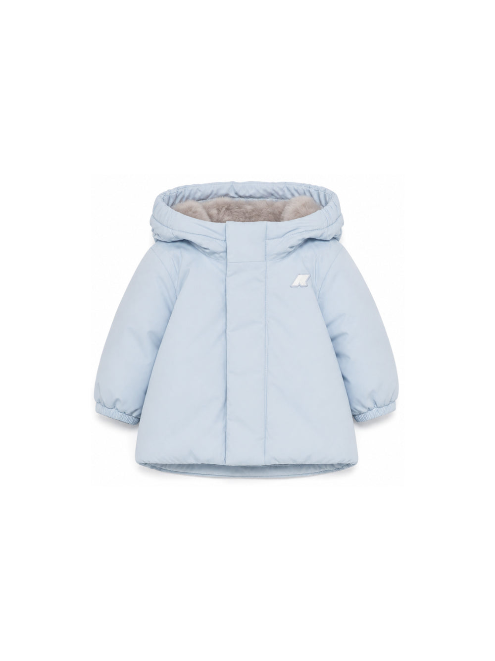 Giubbino E. Jack per neonato K Way Kids azzurro con toppa con logo K4133HW DA1 K-WAY KIDS 