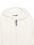 Giubbino per neonati K-WAY Kids bianco con finitura in shearling K41478W 490 K-WAY KIDS 
