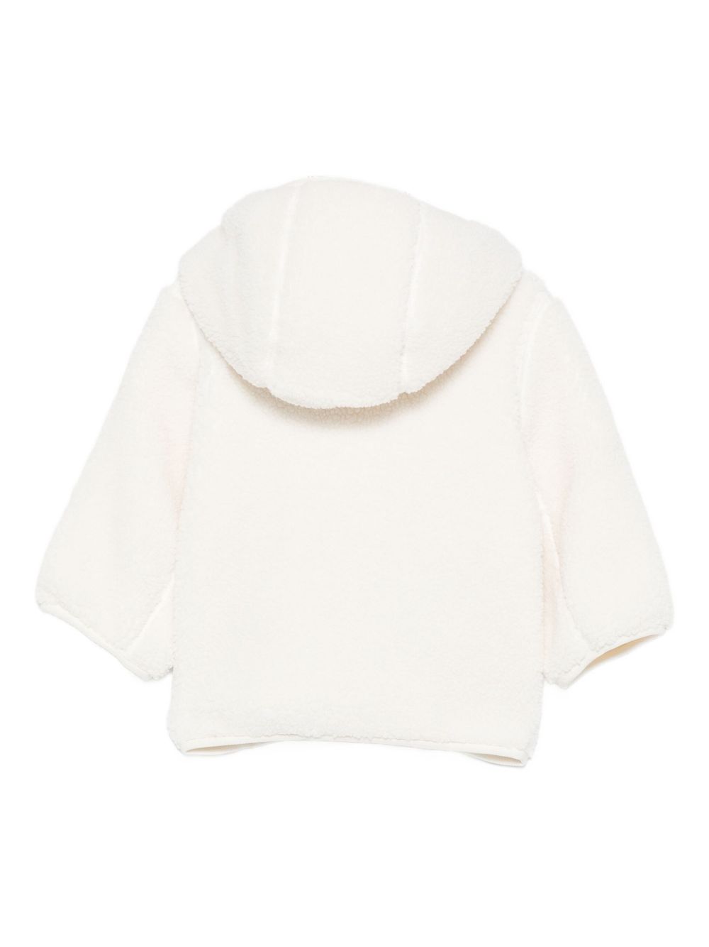 Giubbino per neonati K-WAY Kids bianco con finitura in shearling K41478W 490 K-WAY KIDS 