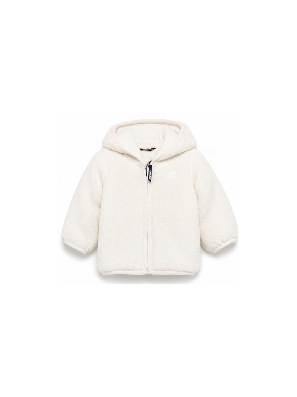 Giubbino per neonati K-WAY Kids bianco con finitura in shearling K41478W 490 K-WAY KIDS 