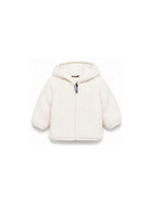 Giubbino per neonati K-WAY Kids bianco con finitura in shearling K41478W 490 K-WAY KIDS 