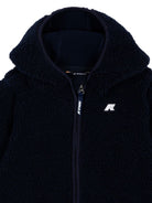 Giubbino per neonato K-Way Kids blu scuro con cappuccio con finta pelliccia K41478W K89 K-WAY KIDS 