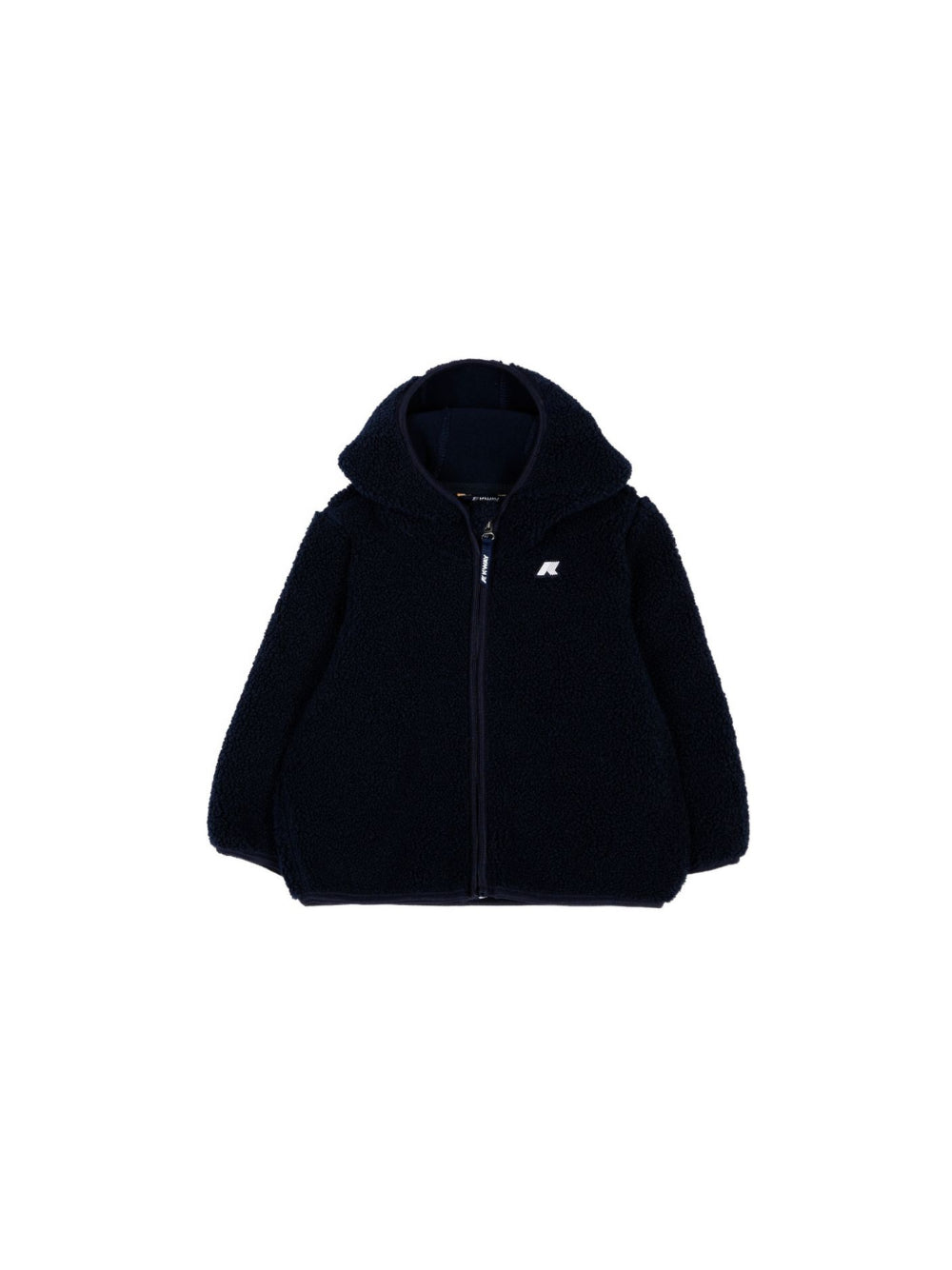 Giubbino per neonato K-Way Kids blu scuro con cappuccio con finta pelliccia K41478W K89 K-WAY KIDS 