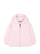 Giubbino per neonato K-Way Kids rosa con cappuccio con finta pelliccia K41478W W4U K-WAY KIDS 