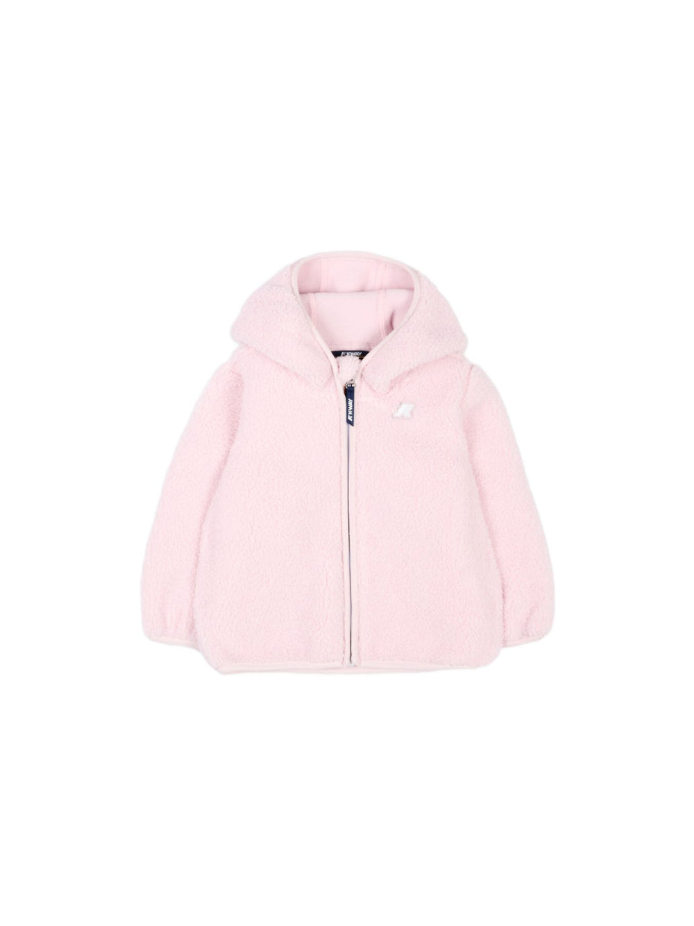 Giubbino per neonata K-Way Kids rosa con cappuccio con finta pelliccia K41478W W4U K-WAY KIDS 
