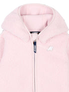 Giubbino per neonata K-Way Kids rosa con cappuccio con finta pelliccia K41478W W4U K-WAY KIDS 