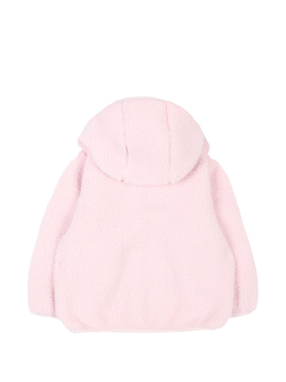 Giubbino per neonata K-Way Kids rosa con cappuccio con finta pelliccia K41478W W4U K-WAY KIDS 