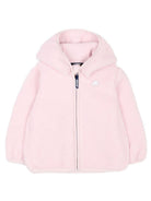 Giubbino per neonata K-Way Kids rosa con cappuccio con finta pelliccia K41478W W4U K-WAY KIDS 