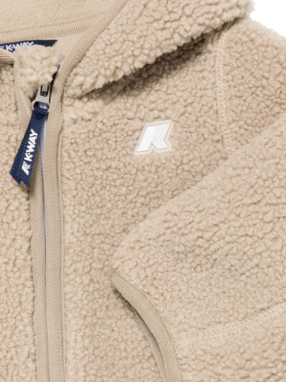 Giubbino per neonati K-WAY Kids beige con finitura in shearling K41478W XP2 K-WAY KIDS 