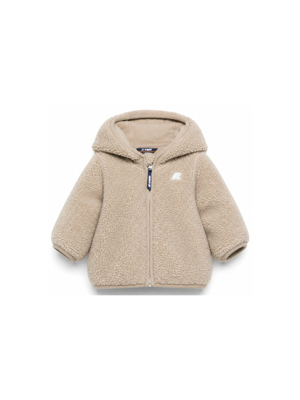 Giubbino per neonati K-WAY Kids beige con finitura in shearling K41478W XP2 K-WAY KIDS 