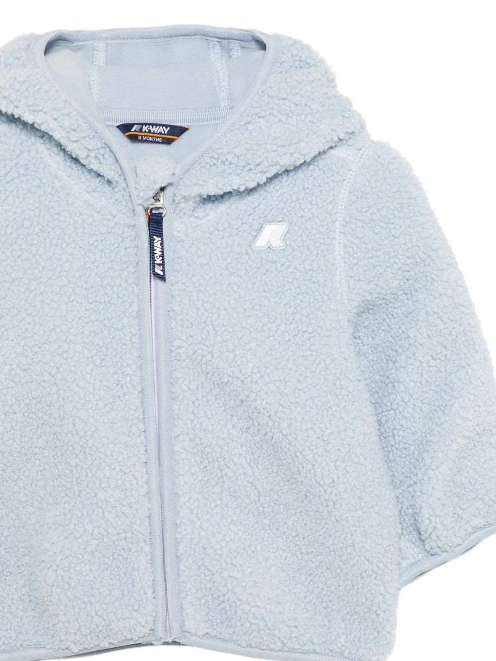 Giacca per neonato K Way Kids azzurra con trama effetto lana K41478W XWK K-WAY KIDS 