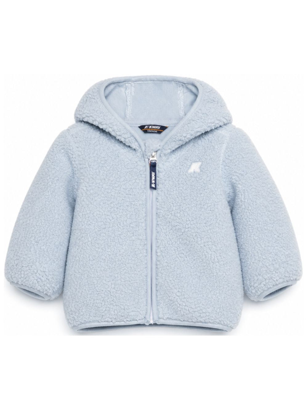 Giacca per neonato K Way Kids azzurra con trama effetto lana K41478W XWK K-WAY KIDS 