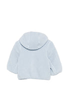 Giacca per neonato K Way Kids azzurra con trama effetto lana K41478W XWK K-WAY KIDS 