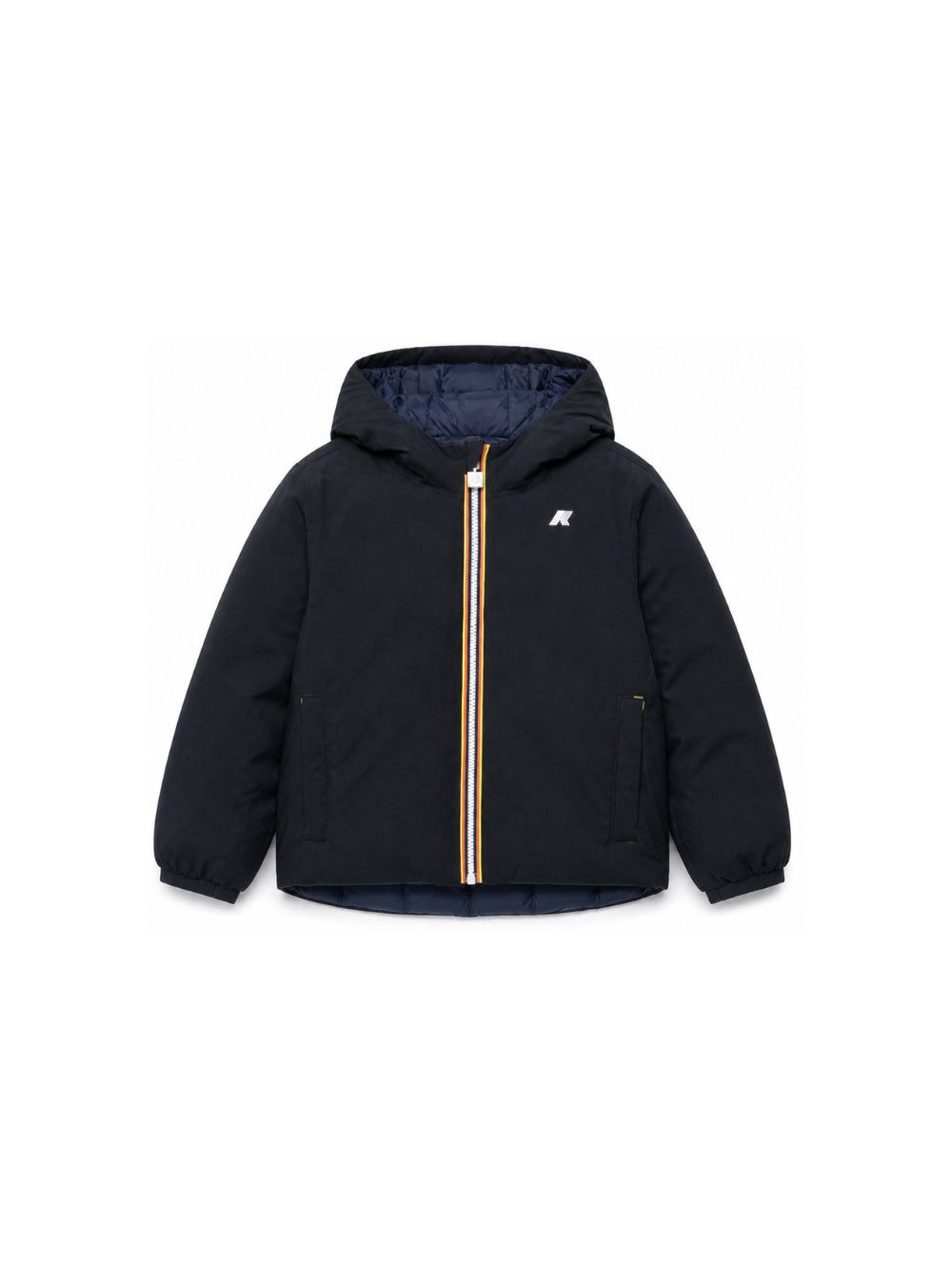 Giubbino per bambini K-WAY Kids nero con logo sul davanti K5128VW DBH K-WAY KIDS 