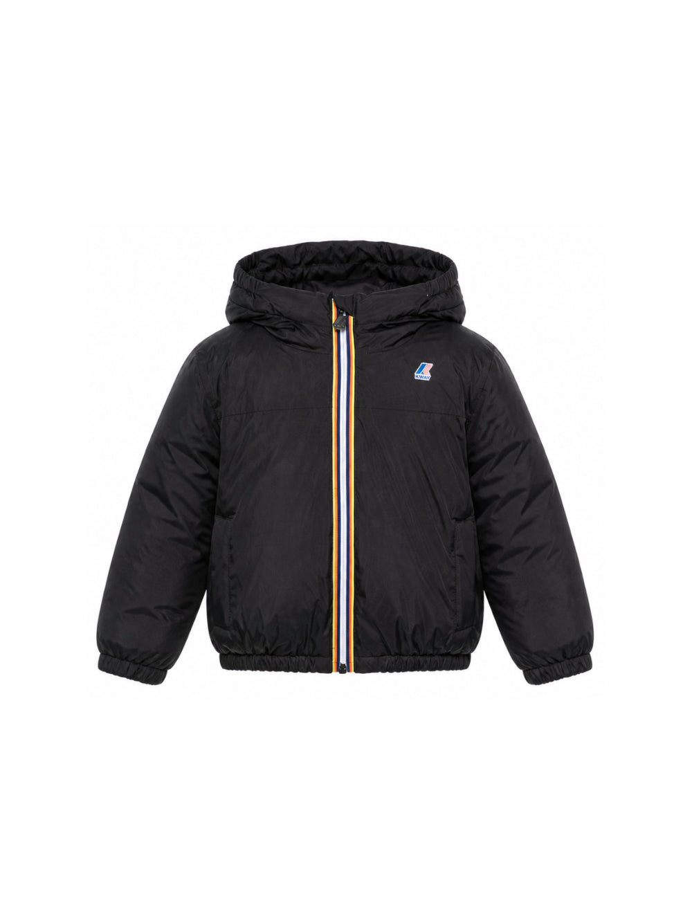 Giubbino per bambini K-Way Kids nero con cappuccio K51322W USY K-WAY KIDS 