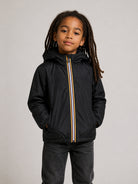 Giubbino per bambini K-Way Kids nero con cappuccio K51322W USY K-WAY KIDS 