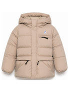 Piumino per bambino k Way Kids beige con design imbottito K6141CW WG9 K-WAY KIDS 